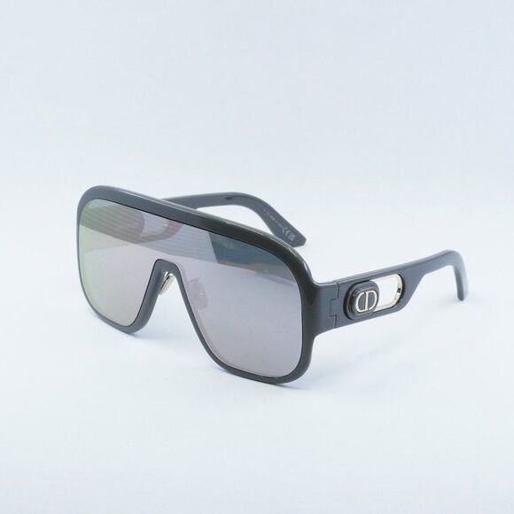 NEW DIOR DIORBOBBYSPORT M1U 45A7 GREY/SILVER MIRROR SUNGLASSES - Picture 1 of 12